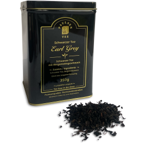 Preview: Earl Grey, Paulsen schwarzer Tee mit Bergamotte Aroma 350g in einer für Lebensmittel geeigneten Dose