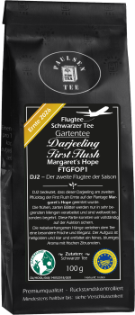 Flugtee 2026, Darjeeling First Flush, FTGFOP1, schwarzer Tee, Plantage Margaret's Hope, – DJ2