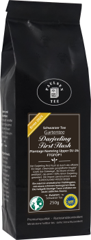 Preview: Geschenkkarton mit Magnetverschluss: 250g Darjeeling FF Gartentee Plantage Namring Upper, 2025 und 250g Assam Second Flush